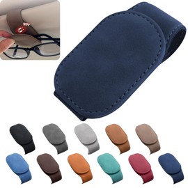Sunglasses Holder, Eyeglass Holder, Eyeglass Holder, Sun Visor Holder, Sunglasses Clip, Convenient Goods Car Storage, Sun Visor, Car Accessories, 11 Colors to Choose (Dark Blue)