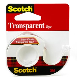 Scotch Transparent Tape , 0.5 in x 450 in (12.7 mm x 11.4 m)