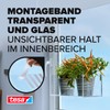 Tesa Mounting Tape for Transparent Surfaces and Glass, white, 77741-00000-00