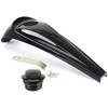 Motorcycle Smooth Dash Fuel Console Gas Tank Cap Covers w/Sealing Strip For Harley Touring Electra Glide Street 2008-2018