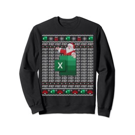Excel REF Error Spreadsheet Ugly Christmas Sweater Sweatshirt