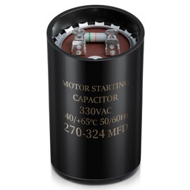 Motor Start Capacitor 270-324 uf/MFD 330VAC 50/60 Hz, Round Motor Start Capacitor CD60 Single Phase Capacitors for AC Motors Starting or Pool Pump or Well Pump
