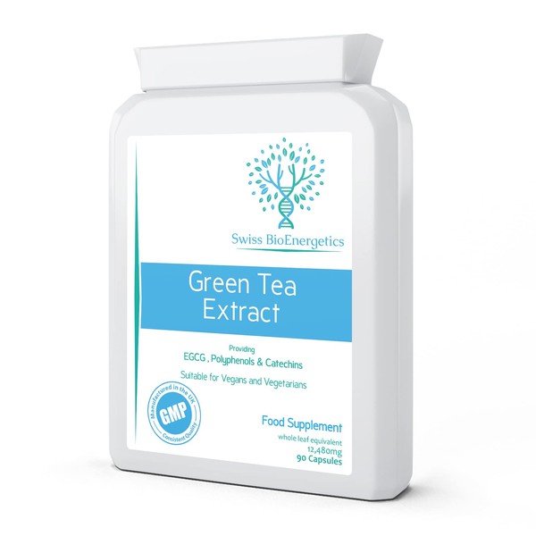 Green Tea Capsules - 90 Capsules of Premium Green Tea