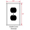 Art Plates OverSized - Jumbo Outlet Cover - OVERSIZE Outlet
