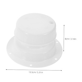 Mikinona 2 Pcs Rv Vent Cap with Mesh Plumbing Vent Cover for Rv Bathroom Durable Roof Cover Cap Easy Installation Prevents Smells and Animals from Entering