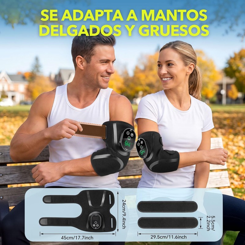 Codera con Calor, Vibración y Masaje para Codo de Tenista