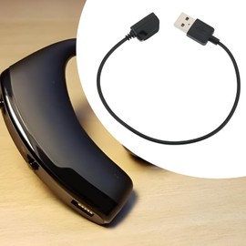 Micro Traders 2pcs USB Headset Replacement Charging Cable Charge Adapter Compatible with Plantronics Voyager Legend Headset Black (27cm) 5V/1A