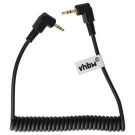 vhbw Cable Compatible with Canon EOS Rebel XS, Rebel XSi Camera, DSLR Connection Cable, 90 cm, Coiled Cable