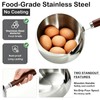 Milk Pot Stainless Steel Milk Warmer Pot with Lid, 0.8