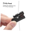 Mikinona 2sets Wire Shirt Clips Earphone Holder Black Cable Clip