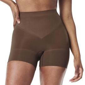 SPANXsculpt Seamless Power Shorty - For All Hemline Lengths - Lightweight Core Control Shapewear - Dig-Free Waistband - Chestnut Brown - Small