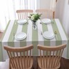 Boanket Waterproof Tablecloth - Sage Green Striped Oil Proof Spill