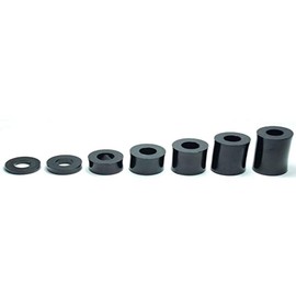 10X Plastic SPACERS M6 Thickness 2MM to 30MM ID 6MM OD 10MM WASHERS Screw Tube (Thickness L (mm) = 18)