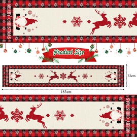 Table Runner Christmas Gnome Christmas Table Runner 180 cm Long Christmas Table Runner Table Runner Table Red Christmas Table Runner Christmas Tablecloth for Christmas Table Decoration