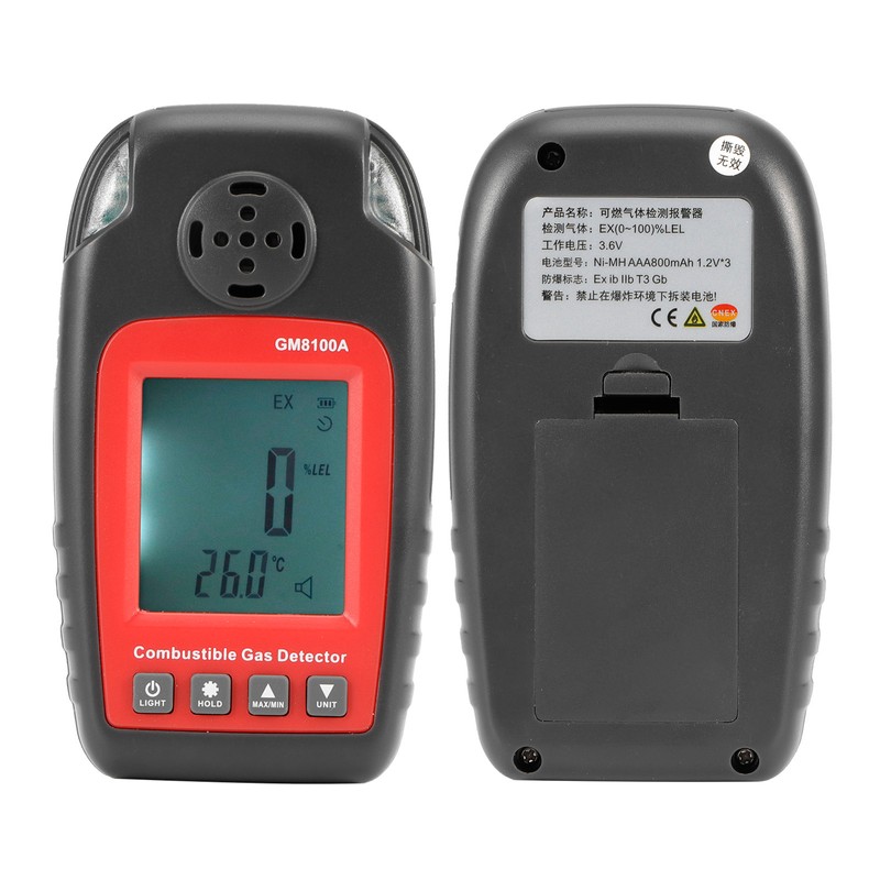 3.6V Combustible Gas Detector with Indicator Light Sound Alarm for