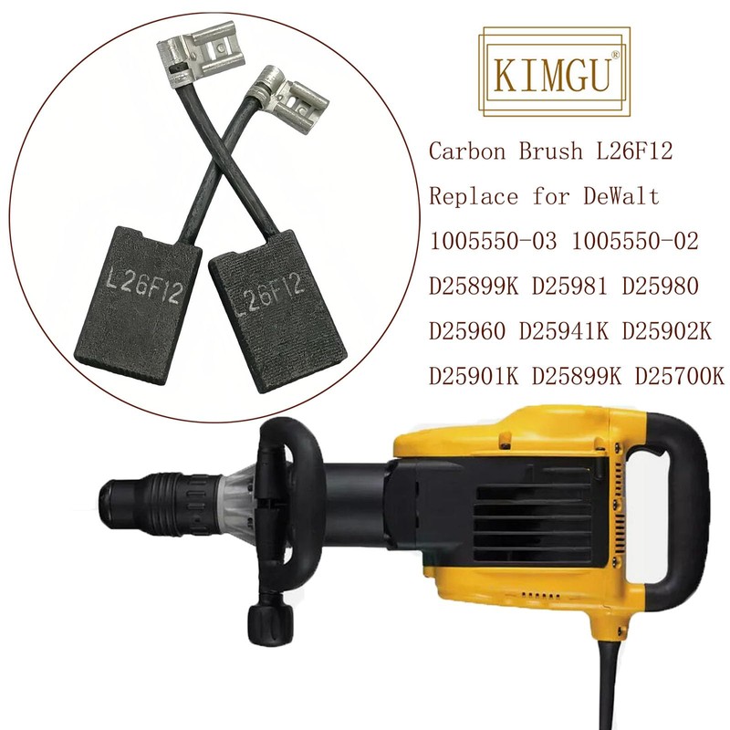 L26F12 1005550-03 1005550-02 Carbon Brush Replace for DeWalt D25899K D25981