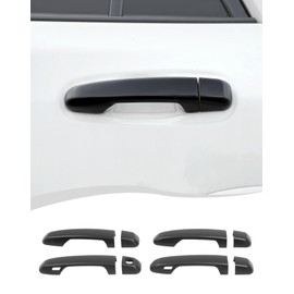 Hoolcar Exterior Door Handle Covers Outside Door Grab Handle Cover Fit for Toyota 4Runner 2010-2024, Matte Black