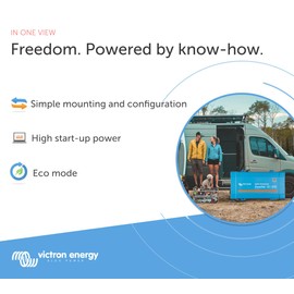 Victron Energy 375VA 12-Volt 120V AC Pure Sine Wave Inverter, NEMA 5-15R