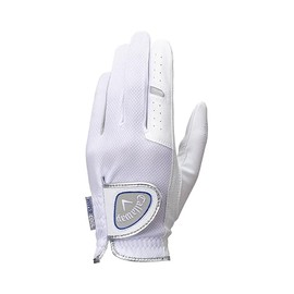 Callaway Glove HYPER COOL LH WHT/SLV 23 25 (23cm Left-Hand Use [Right-Handed]), White/Silver, Men's