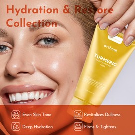 Turmeric & Collagen Overnight Peel-Off Mask – Retinol and Adenosine | Hydrating Brightening Facial Mask for Dull Skin | Vegan Formula with Honey Protein – Even Skin Tone& Tightening