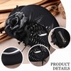 Zinniday Fascinator High Tea Hat - Women's Black Mini Clip