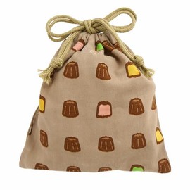 Hamamonyo Small Drawstring Bean Canele, Brown
