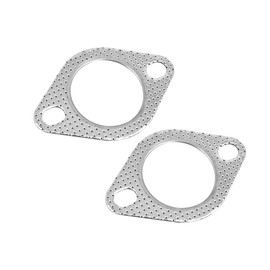 ACROPIX Exhaust Manifold Downspout Bolt Gasket 54mm Inner Diameter Silver Tone 2pcs