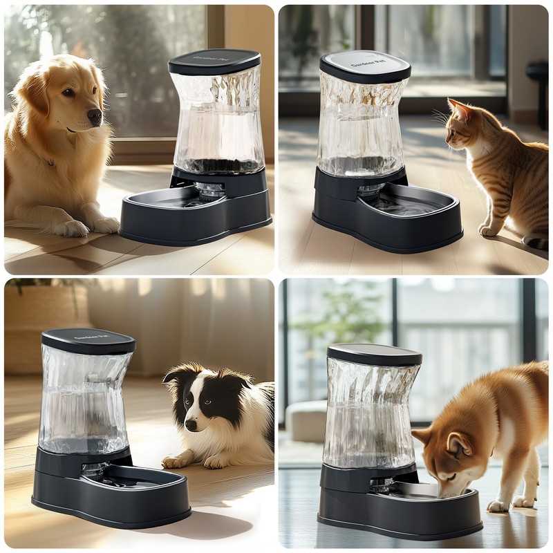 Gardner Pet Automatic Dog Water Dispenser Gravity Stainless Steel Water
