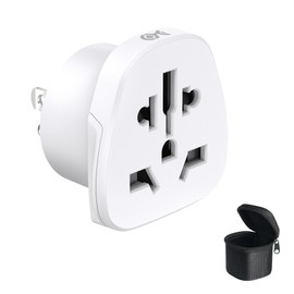 Cable Matters Universal Travel Adapter for US Outlets, World to US Plug Adapter, Works with Type C/G/A/I/N Power Plugs, UK/Ireland/Australia/Japan/China to USA Converter, CE & RoHS, White