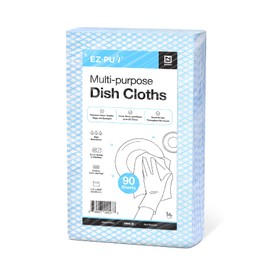 EZbrnd Ultra Deluxe Disposable Cleaning Dish Cloths, Reusable Handy Wipes, Quick-Dry Wiper Towel Rag, 90sheets/pk (Large Sheet)