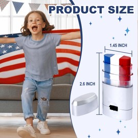 Independence Day 250th，2 Pcs Red White and Blue Face Paint Sticks , Reduction Football Face Paint 4th of July USA Accessories，for football Face Paint, Rugby,Softball, Baseball,Lacrosse (2)