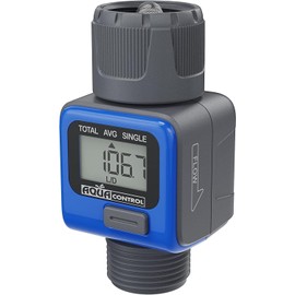 Digital Faucet or Hose Flow Meter 3/4" Thread Measures Your Effort and Saves Water When You Water Your Plants With Multiple Functions Button Cell Included