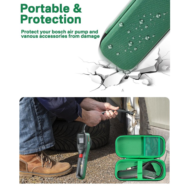 RAIACE Hard Travel Case Compatible with Bosch Air Pump/Mini Compressor