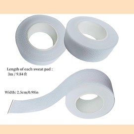 APZDFGIFCD 5 Rolls Collar Protector Sweat Pads, Self-adhesive Shirt Collar Protector Absorbent Sweat Shields Pad for Hat Shirt Neck Liner Armpit Tape Collar Protectors for Women Men