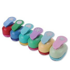 Craft Punches Set of 6 for School Kindergarten Nursery Kids Handmade DIY Supplies Craft Punches