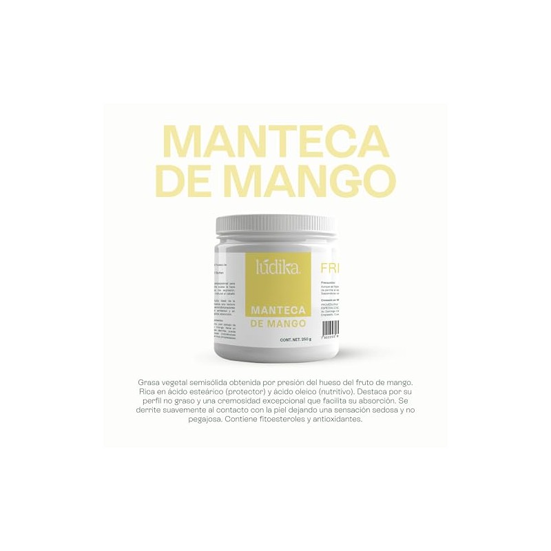 Manteca de Mango 250 g | Hidratación Profunda sin Sensación