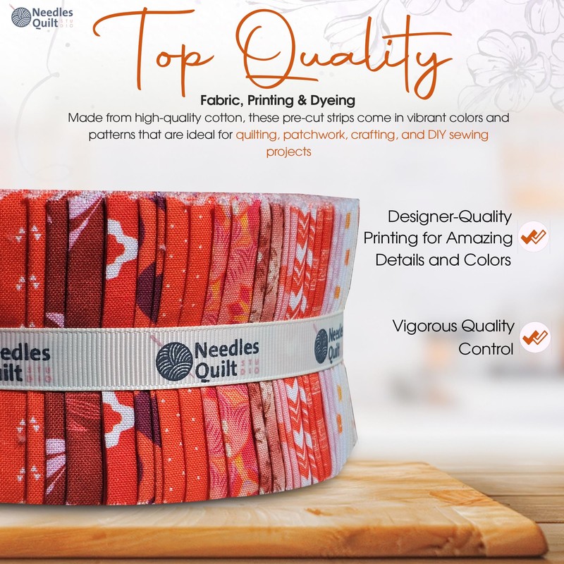 Jelly Roll Fabrics for Quilting Clearance 40 Strip 2.5" x