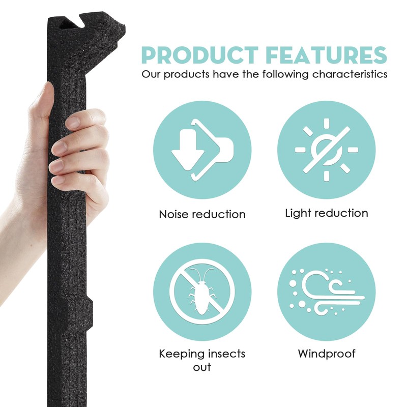 Sthovd 12 in Inside Classic Rib Profile Foam Closure Strips