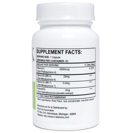 Koncentrated K, 30.5 milligrams of Ks, 2 milligrams Astaxanthin