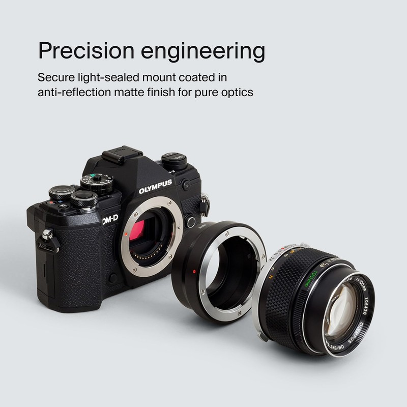 Urth Lens Adapter: Compatible with Olympus OM Lens and Micro
