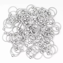 Luxe Modz Package of 1000 16G Captive Bead Rings - Perfect for Rook, Tragus, Nose