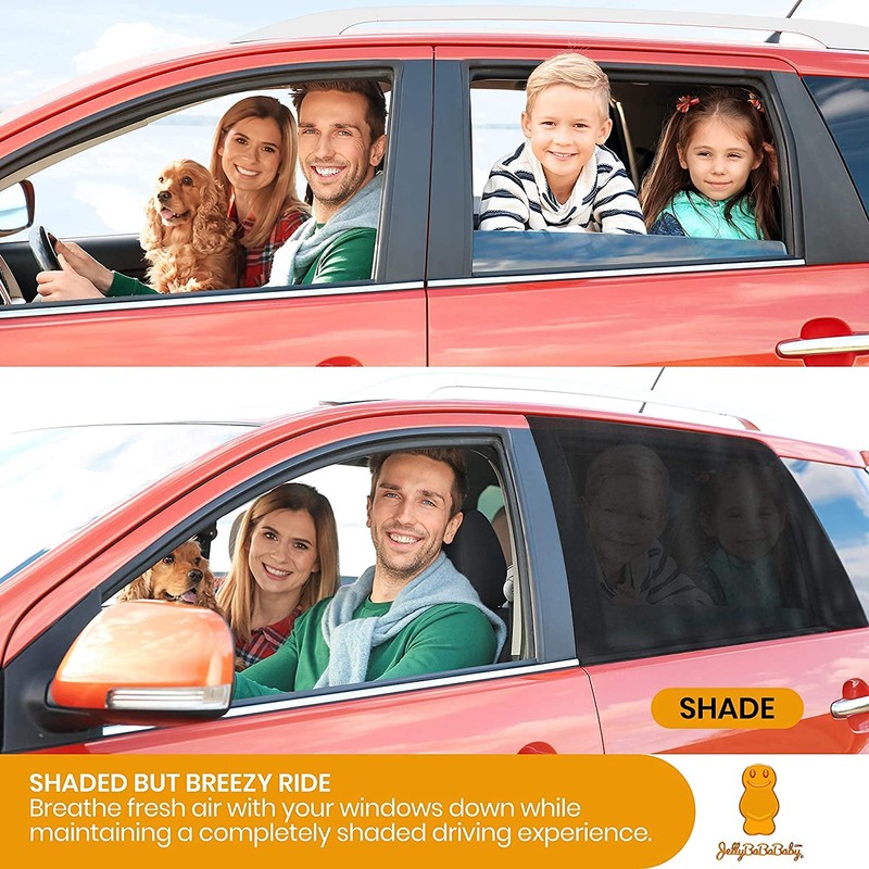 JELLYBABABABY Car Window Shades - Car Sun Screens for Windows