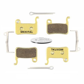 MEXITAL 2 Pairs Bicycle Disc Brake Pads for Shimano LX M585 Deore M505 M535 M545 M595 M596 Hone M601 SLX M665 XT M765 M775 M776 Saint M800 XTR M965 M966 M975 BR-R505 S501 S500 T665 S03-2