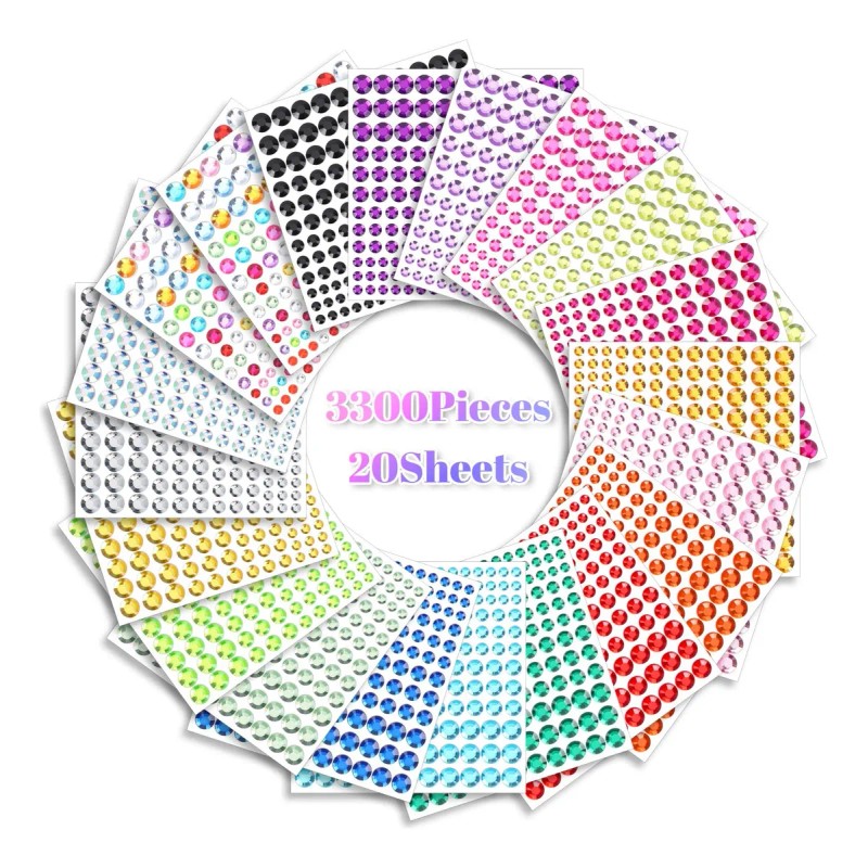 3300 Perlas Para Cabello Piedras Maquillaje La Cara Strass