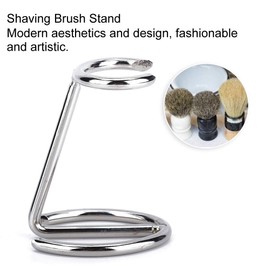 Qukaim Stainless Steel Shaving Brush Holder | Home & Barber | Compatible with most shaving brushes | Lightweight & Travelling Design | Rustproof & Durable