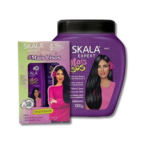 Skala Kit Shampoo + Acond + Mascarilla #maislisos 2e1 1kg