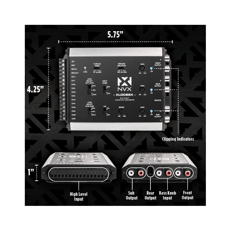 NVX XLOC66X 6 inputs / 6 outputs High Voltage Active
