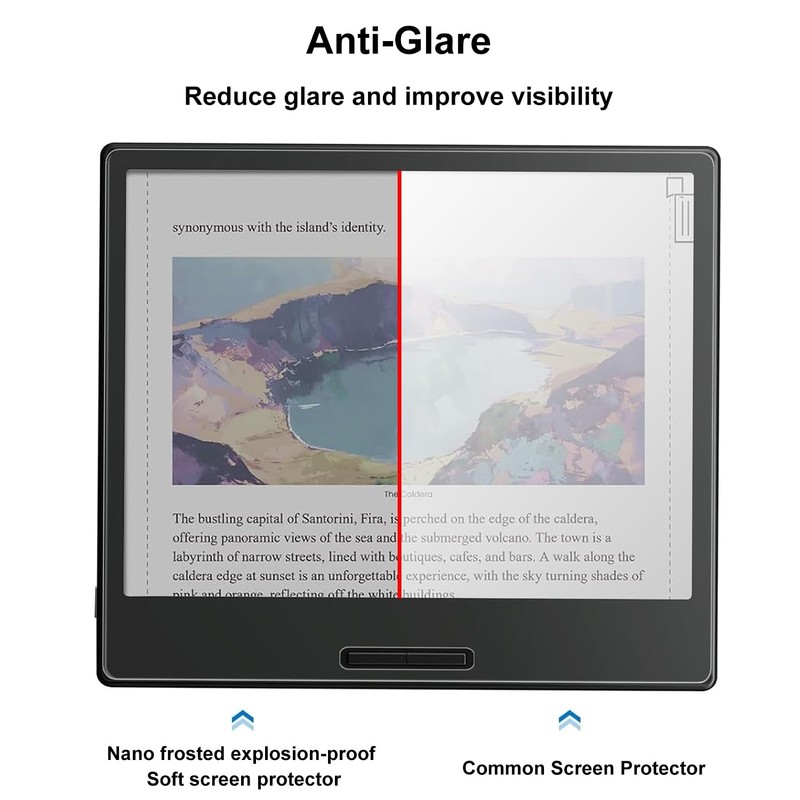 LaoShuSheng Anti-Glare Matte Screen Protector Designed for 7" Onyx Boox