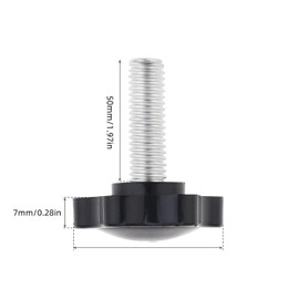 10 Pcs Clamping Handle Screw Knob, Star Handle Knob Grip Thumb Screws, Thumb Nut Screws for Machinery Lathe Tightening, Replacement Machine Handle Clamping Screw Knobs M6 x 16mm