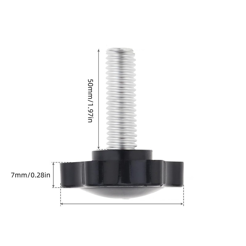 10 Pcs Clamping Handle Screw Knob, Star Handle Knob Grip